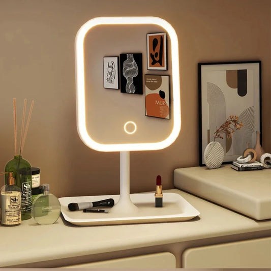Modern LED Desktop Grooming Mirror